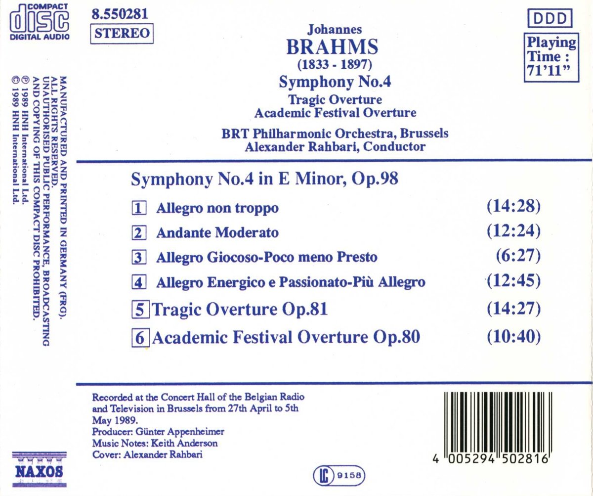Brahms: Symphony no. 4 - slide-1