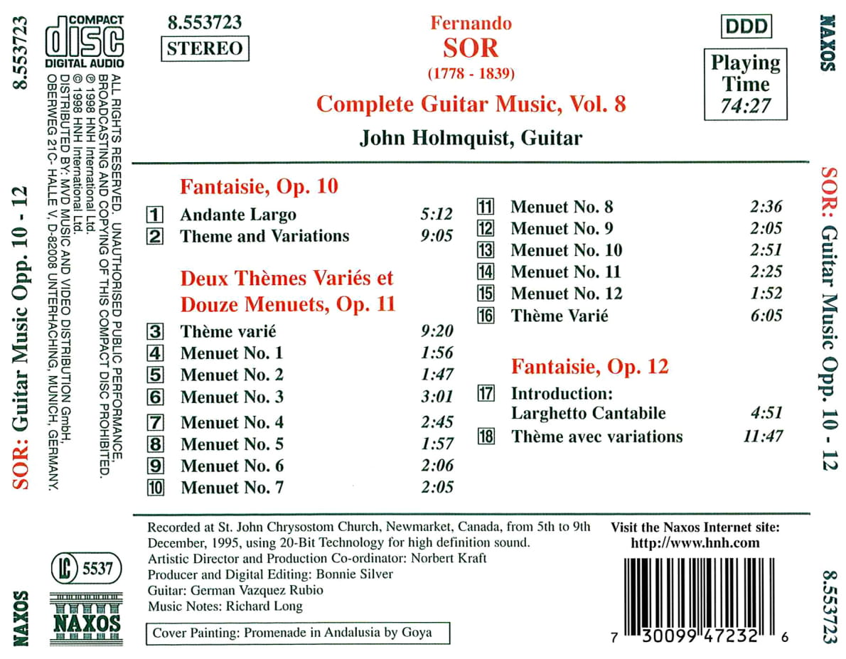 SOR: Fantaisie, Op. 10 and 12, Themes et Menuets, Op. 11 - slide-1