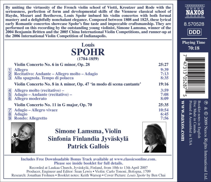 Spohr: Violin Concertos Nos. 6, 8 & 11 - slide-1