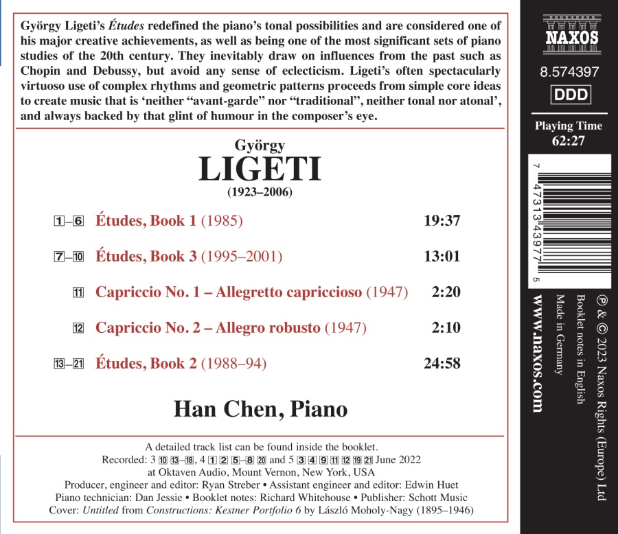 Ligeti: Etudes; Capriccios - slide-1