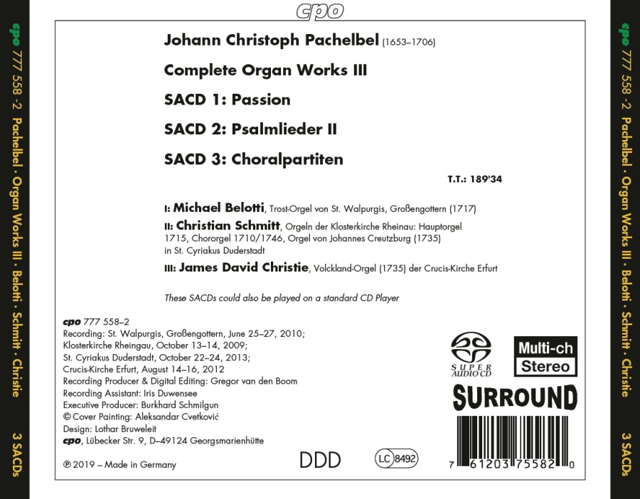 Pachelbel: Complete Organ Works Vol. 3 - slide-1