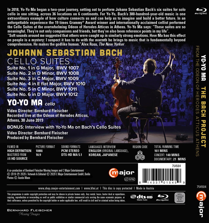 Yo-Yo Ma - The Bach Project: Cello Suites - slide-1