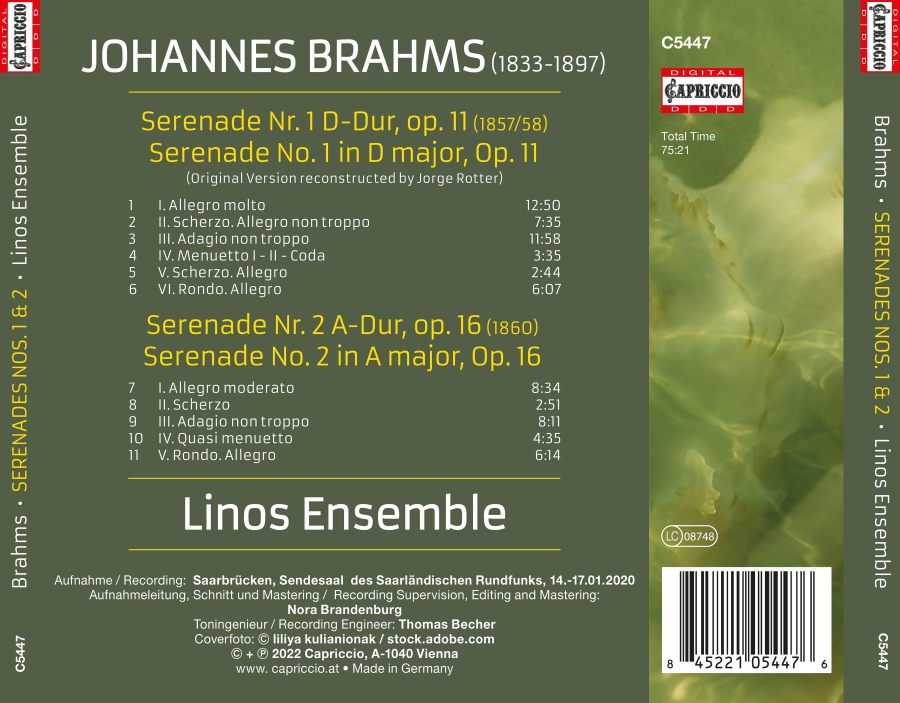 Brahms: Serenades Nos. 1 & 2 - slide-1