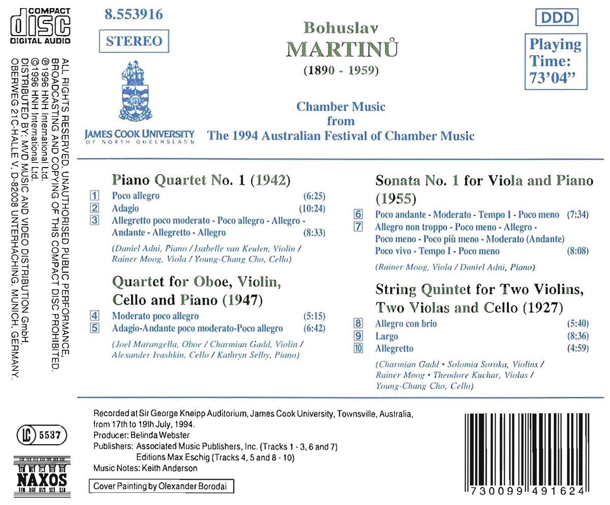 MARTINU: Chamber Music - slide-1