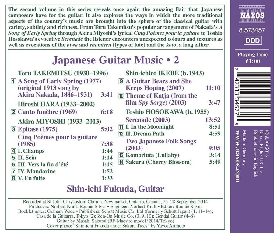 Japanese Guitar Music Vol. 2 - Takemitsu Miyoshi Hosokawa … - slide-1