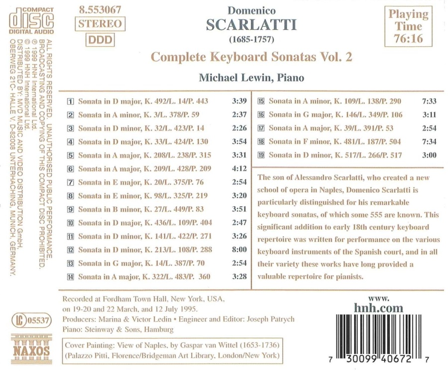 SCARLATTI: Complete Keyboard Sonatas, Vol. 2 - slide-1