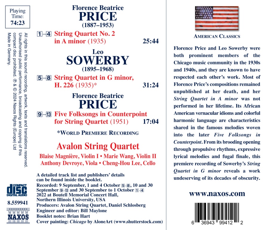Price & Sowerby: Music for String Quartet - slide-1