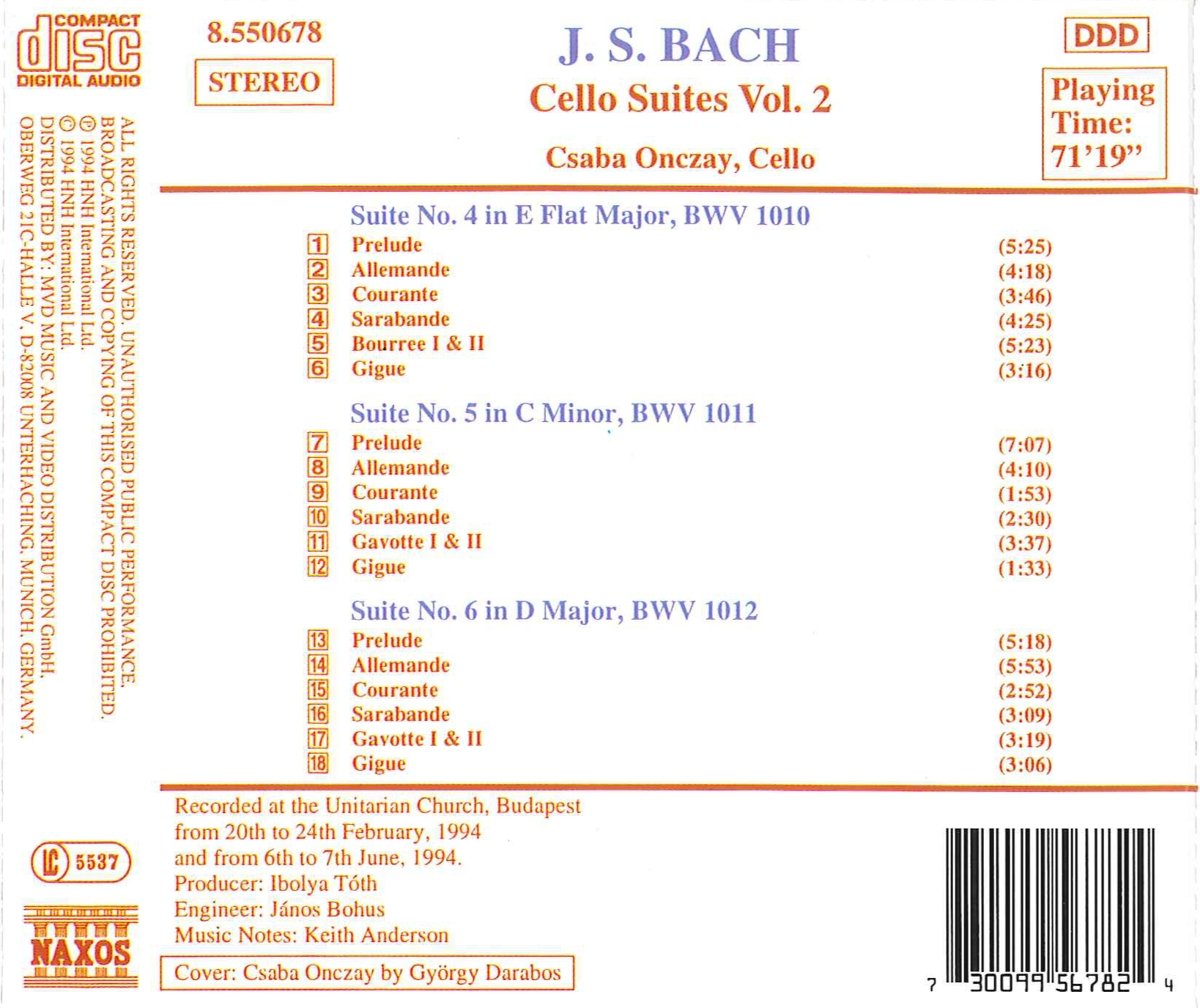 BACH: Cello Suites vol. 2 - slide-1