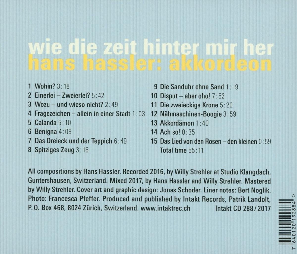 Hans Hassler: Wie die Zeit hinter - slide-1