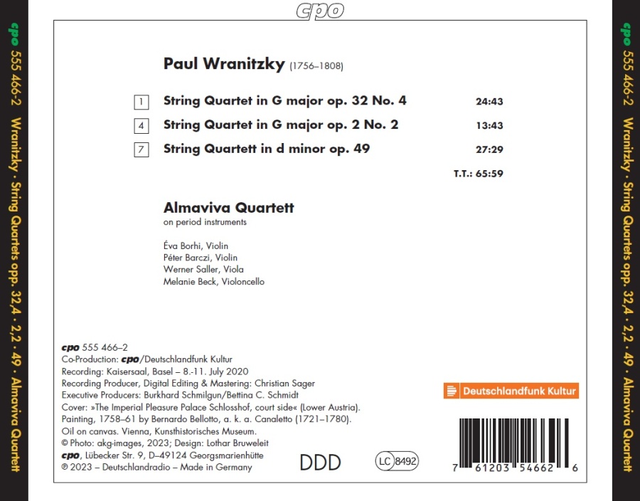 Wranitzky: Three String Quartets - slide-1