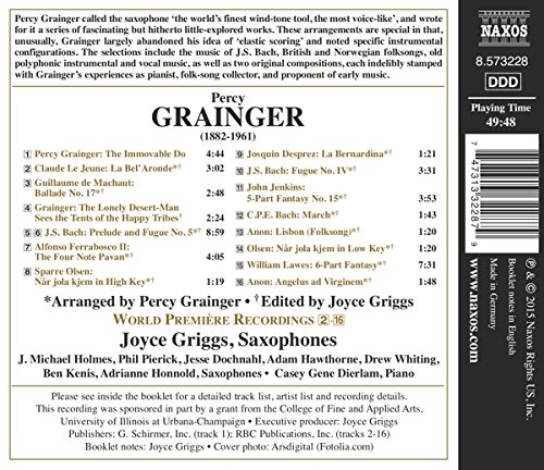 Grainger: Music For Saxophones - slide-1