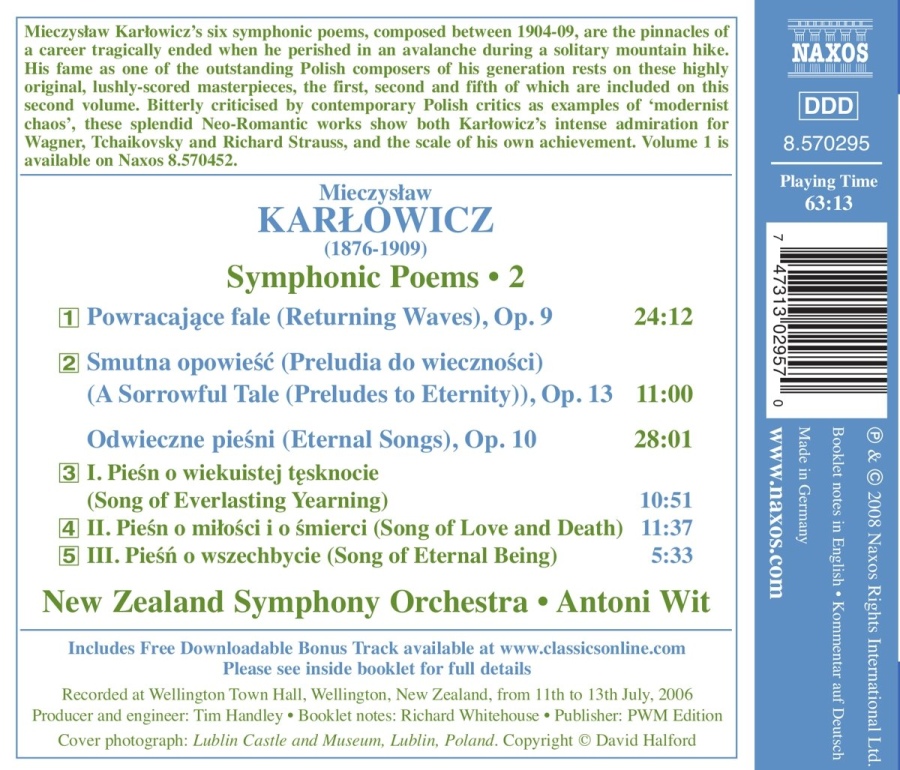 KARŁOWICZ: Symphonic Poems 2 - slide-1