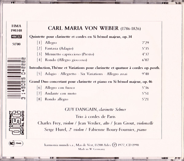 Weber: Quintette pour clarinette - slide-1