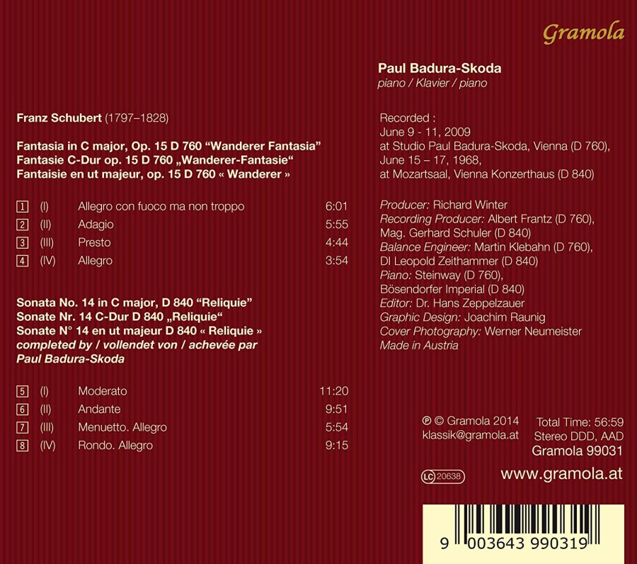 Schubert: Wanderer-Fantasie Sonata D 840 "Reliquiem" - slide-1