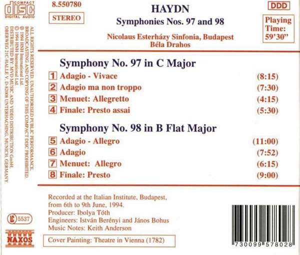 Haydn: Symphonies 97 & 98 - slide-1