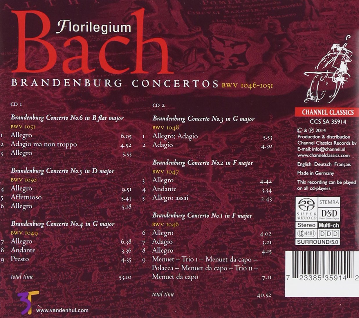 Bach: Brandenburg Concertos BWV 1046 - 1051 - slide-1