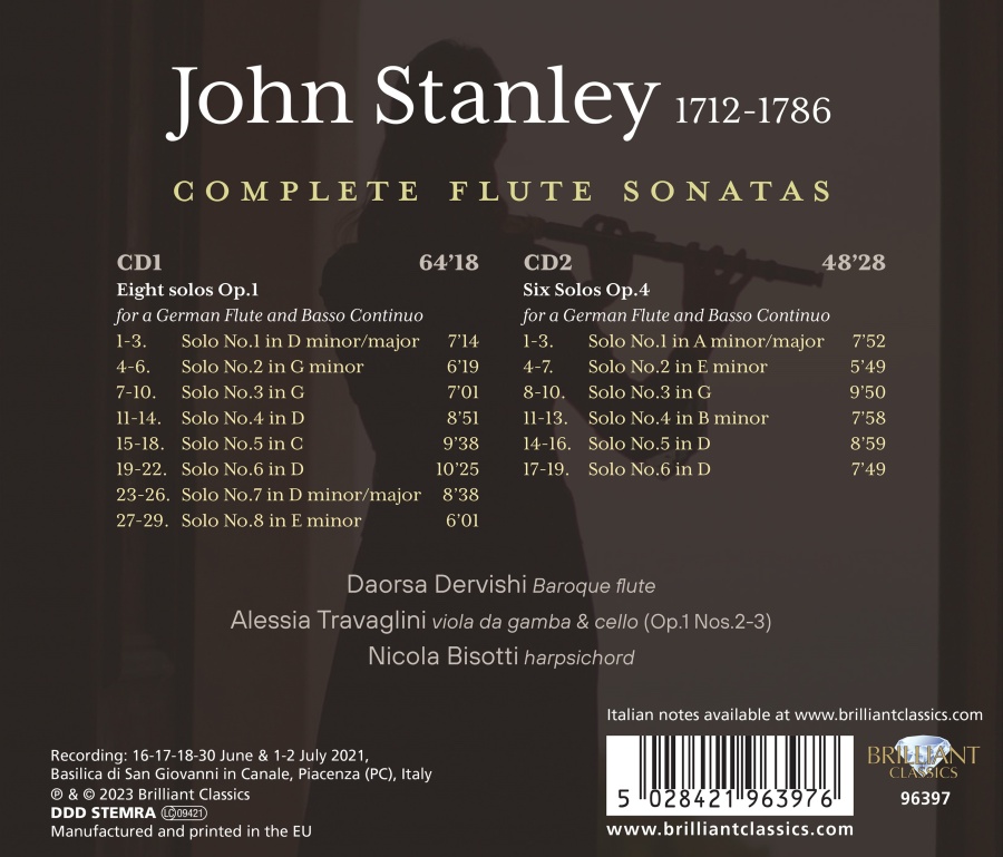 Stanley: Complete Flute Sonatas - slide-1
