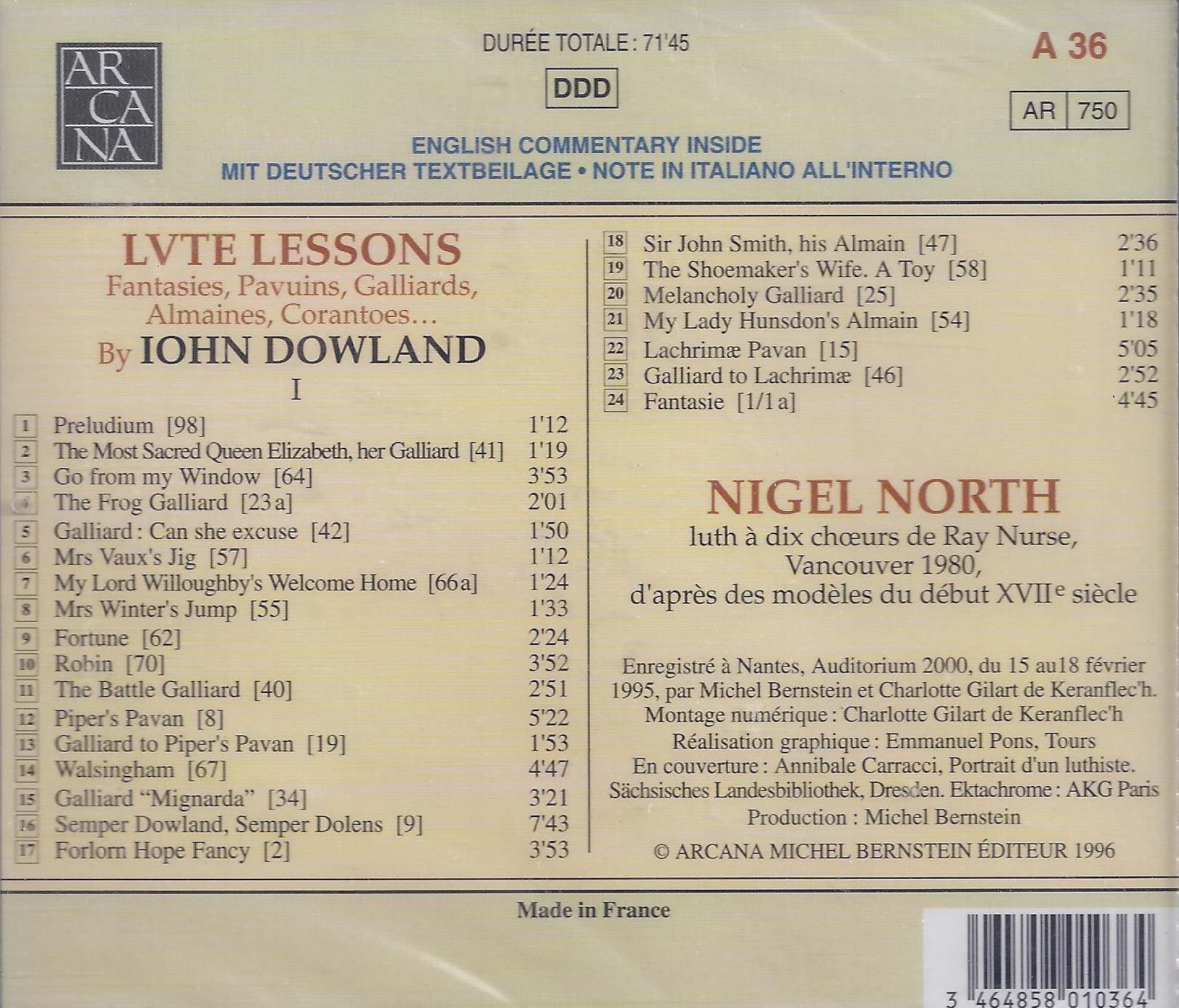 Dowland: Lute Lessons vol. 1 - slide-1