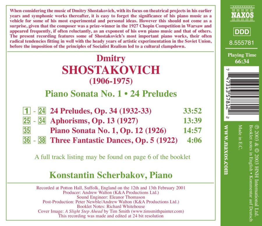 SHOSTAKOVICH: Piano Sonata No. 1; 24 Preludes, Op. 34 - slide-1