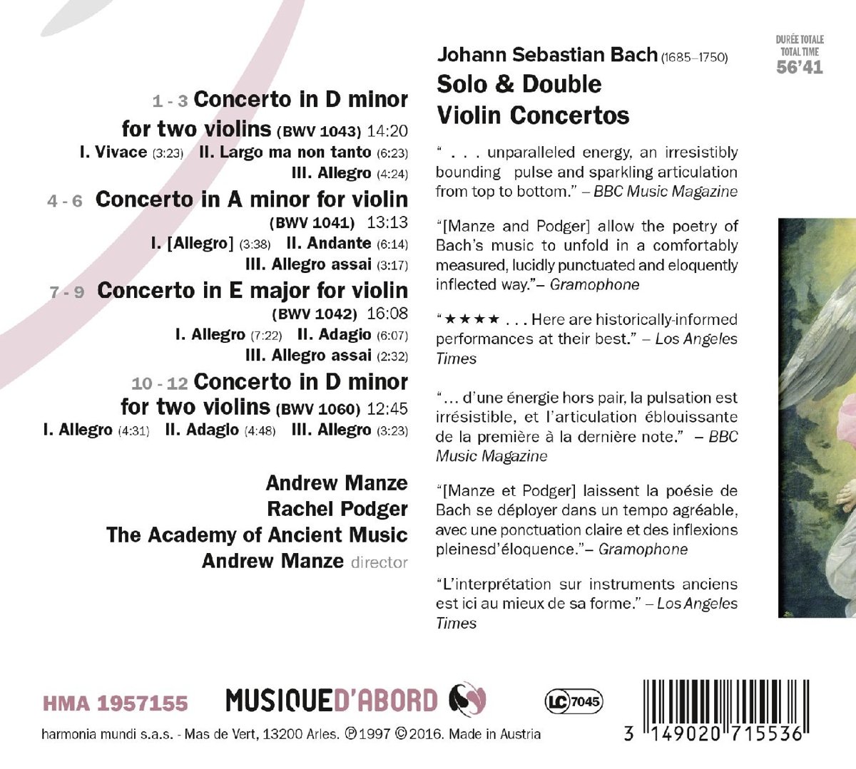 Bach: Solo & Double Violin Concertos - slide-1