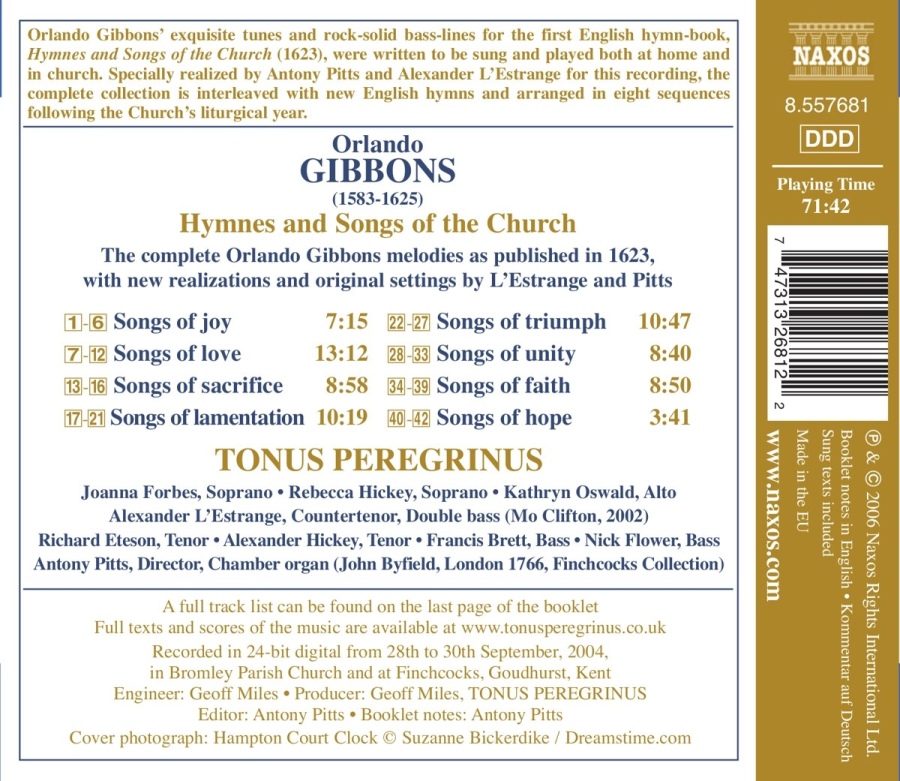 GIBBONS: Hymnes and Songs of the Church - slide-1