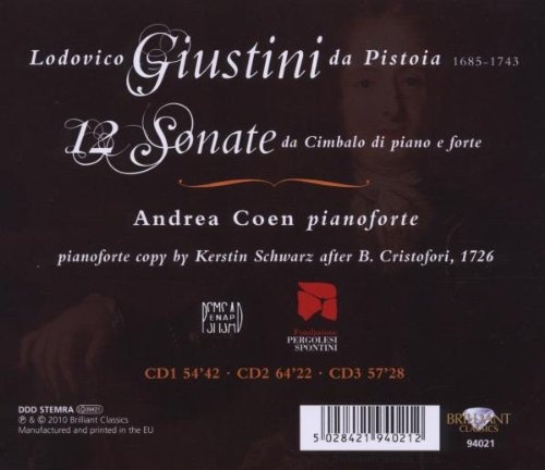 Giustini: Keyboard Sonatas - slide-1