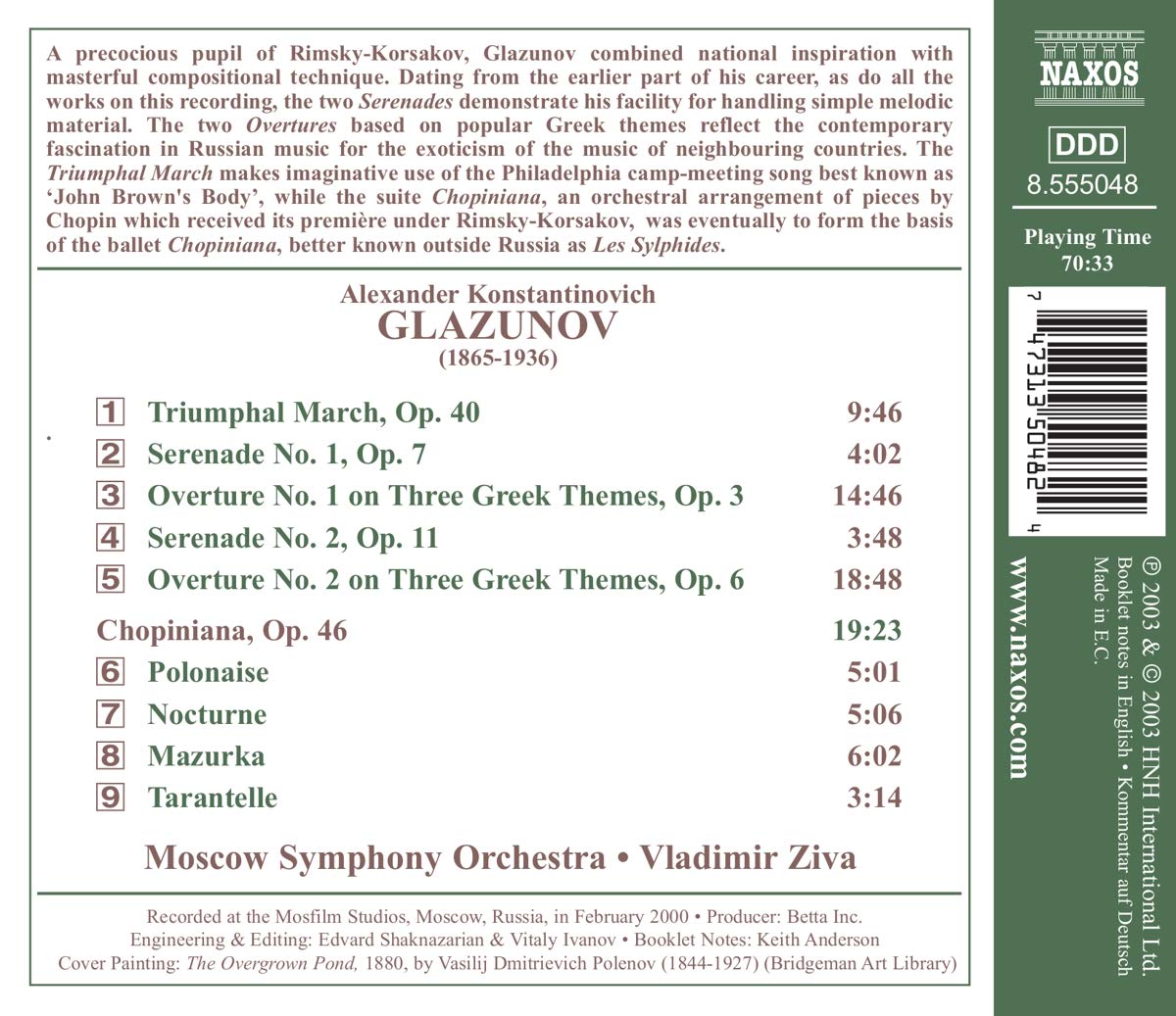 GLAZUNOV: Orchestral works vol.17 - slide-1