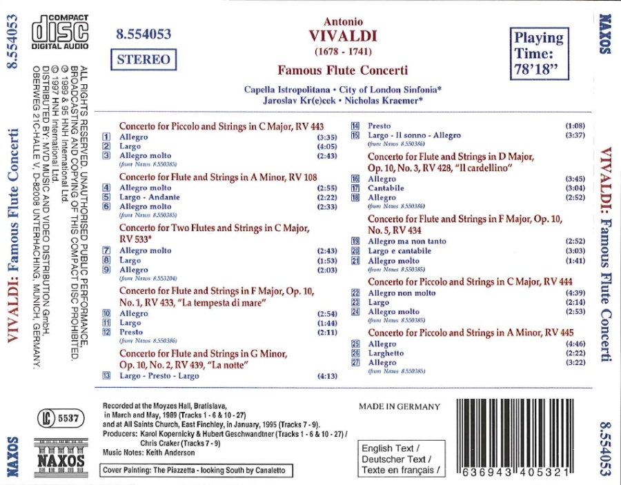 Vivaldi: Famous Flute Concerti - slide-1