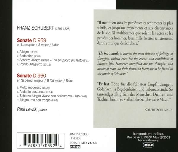 Schubert: Sonates D.959 & D.960 - slide-1