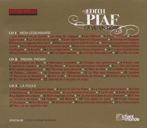 PIAF - La Vie En Rose ( 3 CD ) - slide-1