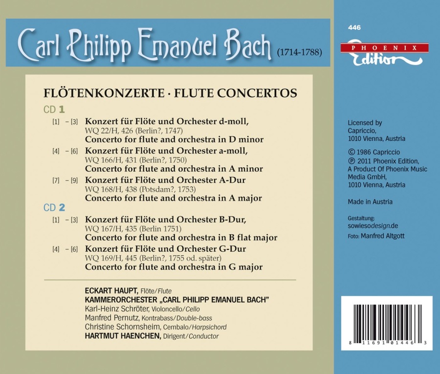 Bach, C.P.E.: Flötenkonzerte - slide-1