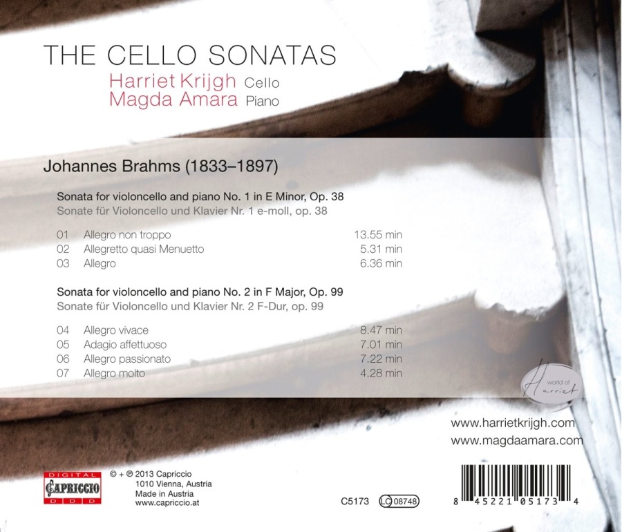Brahms: Sonatas for Cello and Piano Nos. 1 & 2 - slide-1