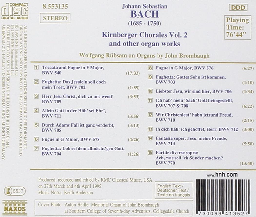 BACH: Kirnberger Chorales vol. 2 - slide-1