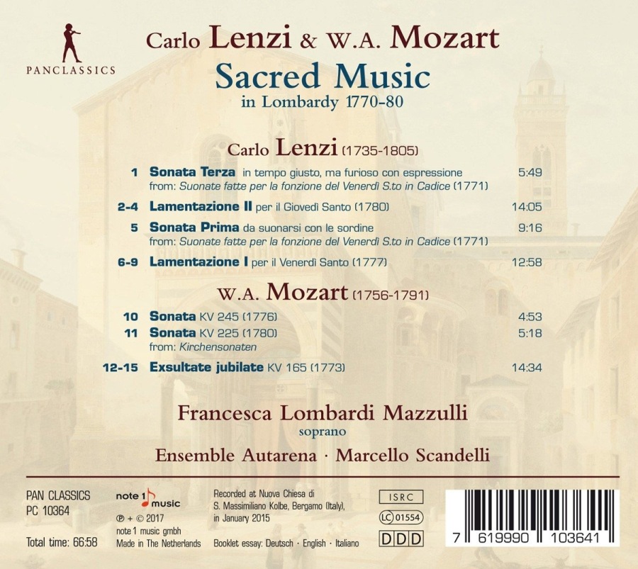 Lenzi & Mozart: Sacred Music in Lombardy 1770-1780 - slide-1