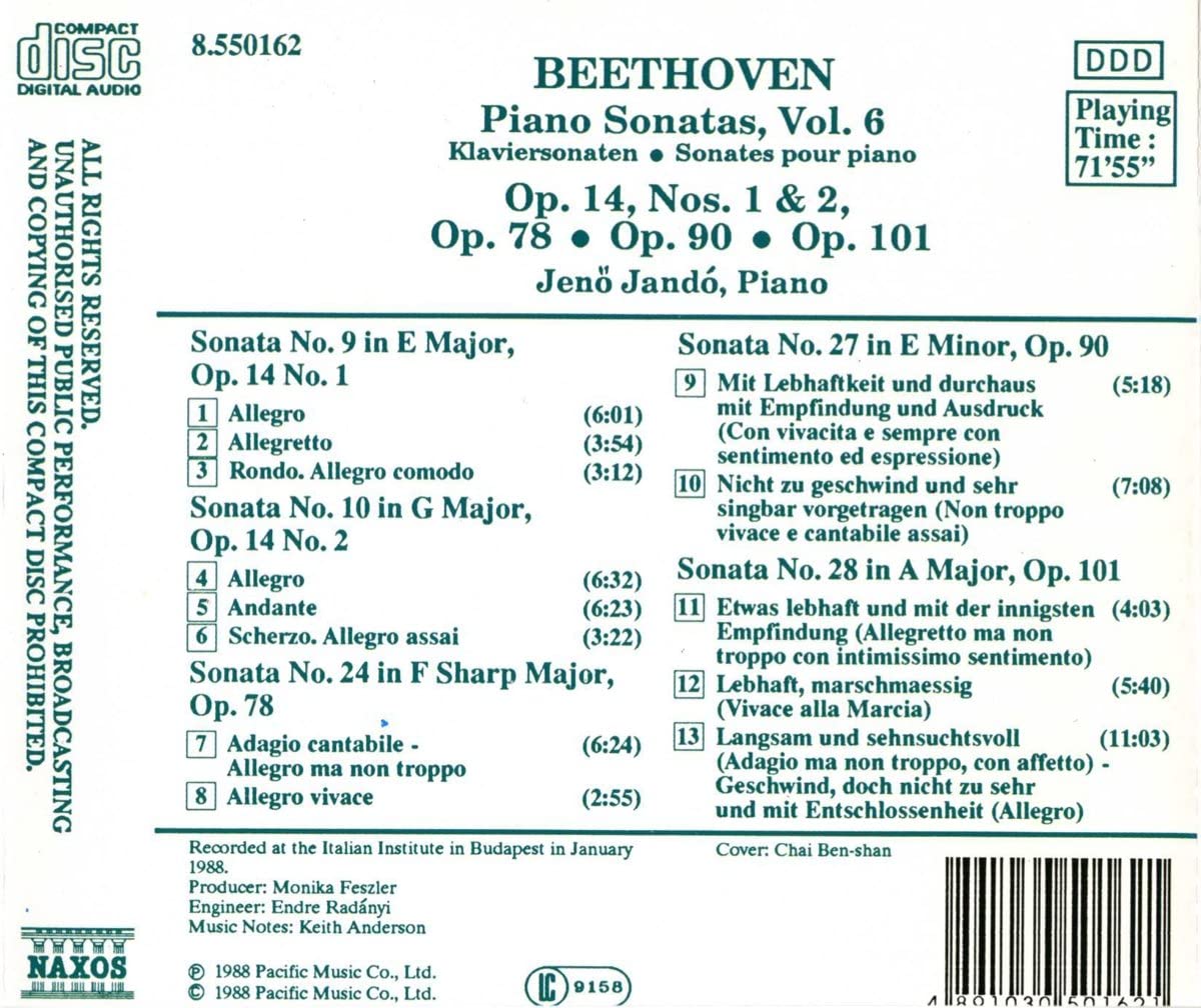 BEETHOVEN: Piano Sonatas Vol. 6 - slide-1