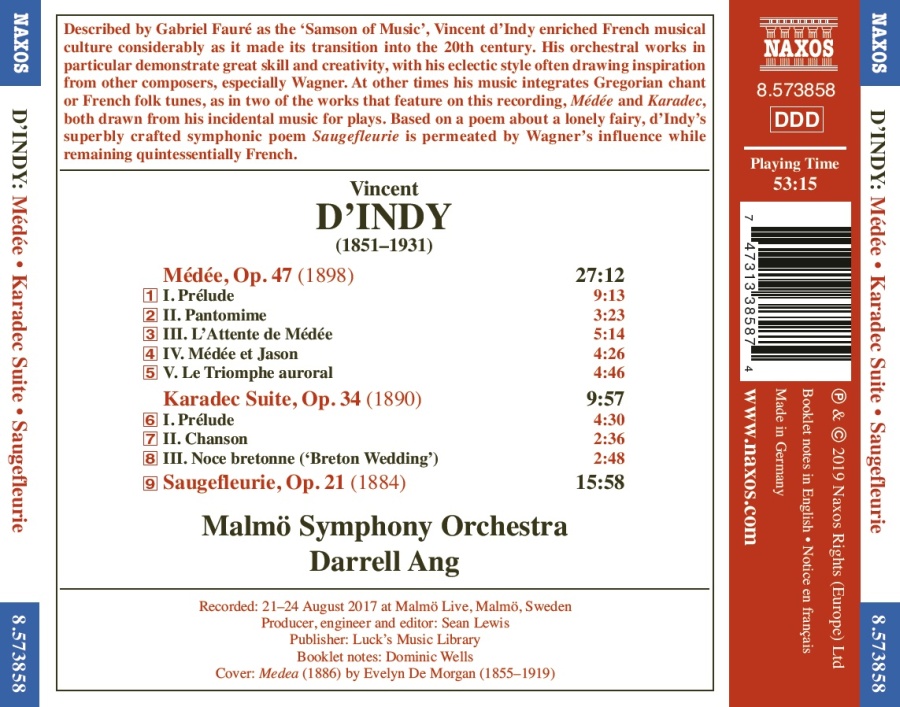 d'Indy: Médée; Karadec Suite; Saugefleurie - slide-1