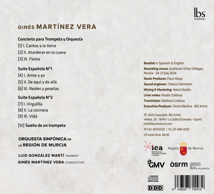 Martinez Vera: Trumpet Concerto; Spanish Suites - slide-1