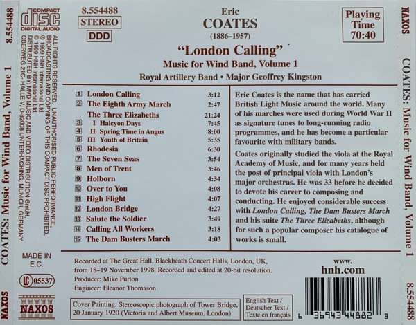 COATES: Music for Wind Band - slide-1