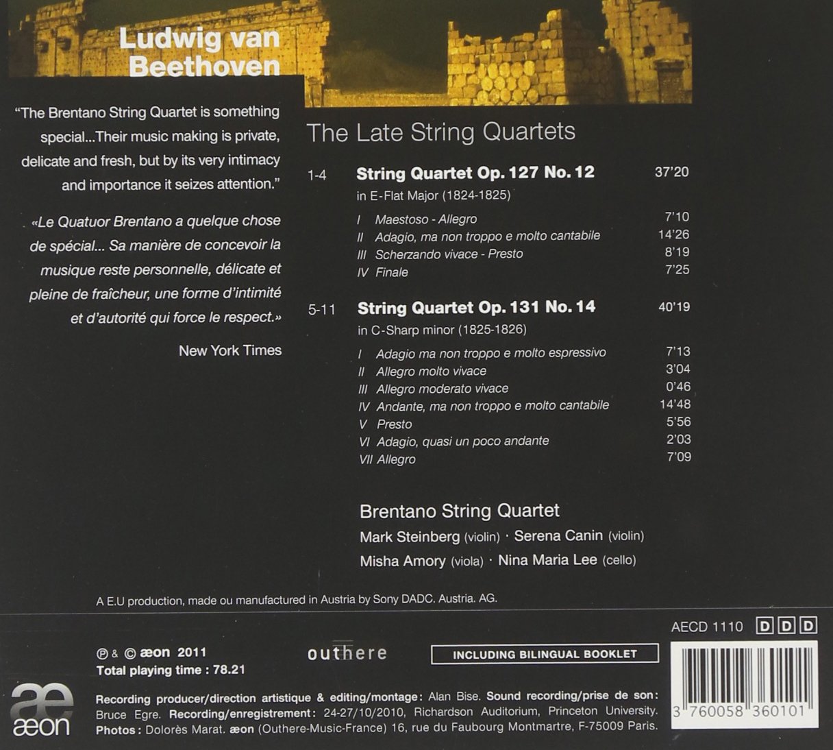 Beethoven: The String Quartets Op. 127 & 131 - slide-1