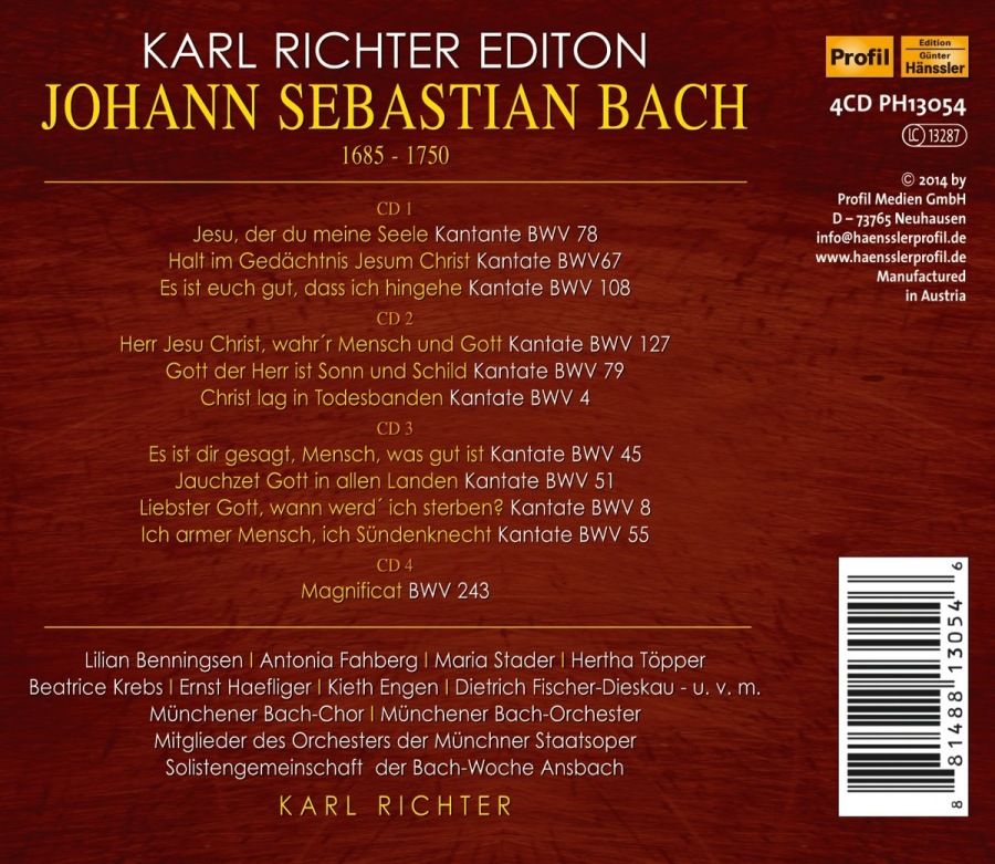 Bach: Cantatas 78, 67, 108, 127, 79, 4, 45, 51, 8, 55; Magnificat - slide-1