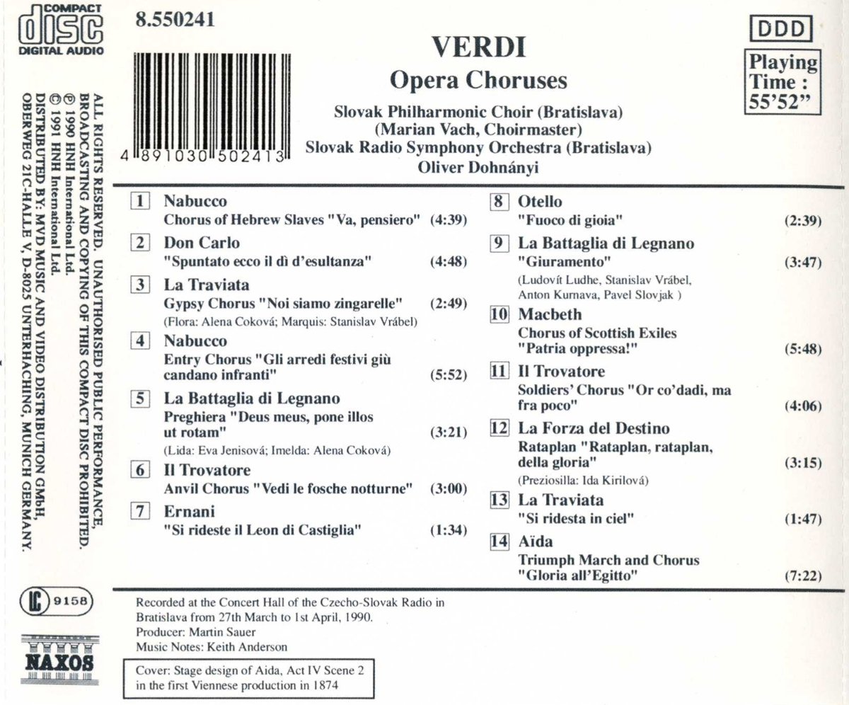 VERDI: Opera Choruses - slide-1