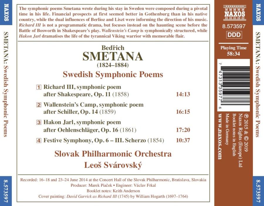 Smetana: Swedish Symphonic Poems - slide-1