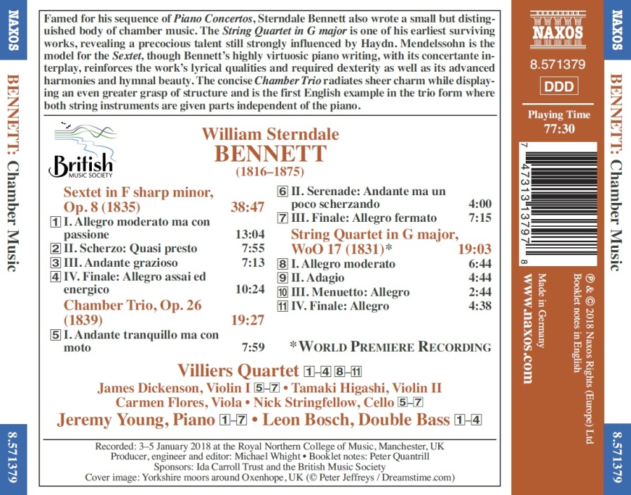 Bennett: Sextet in F sharp minor - slide-1