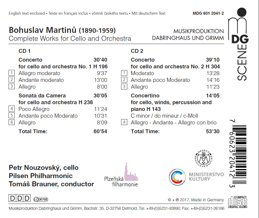 Martinu: Complete Works for Violoncello and Orchestra - slide-1