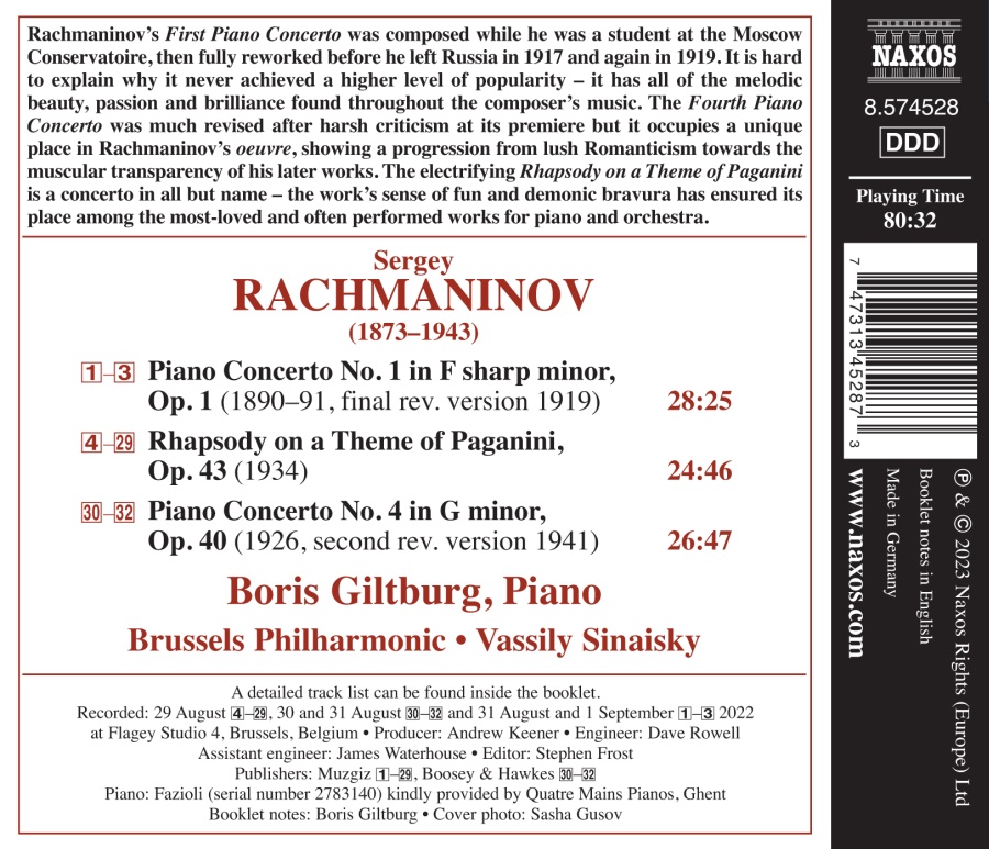 Rachmaninov: Piano Concertos Nos. 1 & 4 - slide-1
