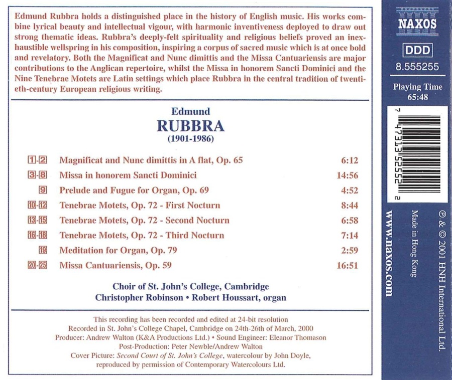 RUBBRA: Nine Tenebrae Motets; Magnificat and Nunc Dimittis - slide-1