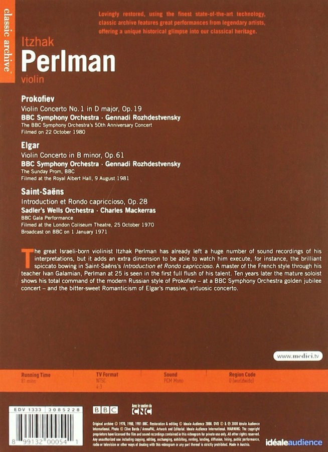CLASSIC ARCHIVE: ITZHAK PERLMAN - slide-1