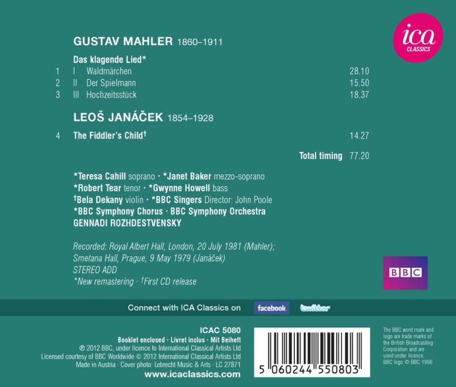 Mahler: Das klagende Lied / Janack: The Fiddler’s Child - slide-1