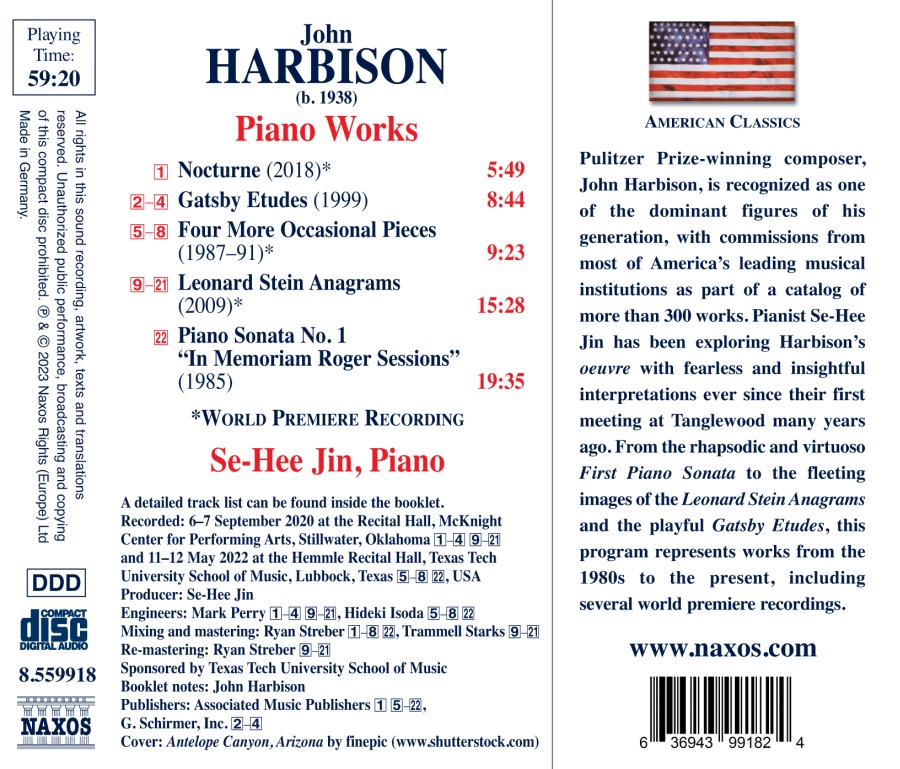 Harbison: Piano Works - slide-1