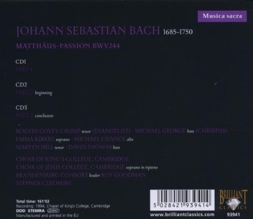 Bach: Matthaus Passion BWV 244 - slide-1